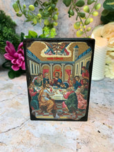 Laden Sie das Bild in den Galerie-Viewer, The Last Supper Jesus Christ Picture Hanging Icon Style Religious Wall Plaque-OsirisTradingUK
