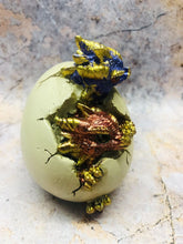 Load image into Gallery viewer, Pair of Dragon Eggs Hatchlings Figurines Fantasy Dragons Collection
