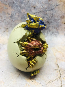 Pair of Dragon Eggs Hatchlings Figurines Fantasy Dragons Collection-OsirisTradingUK