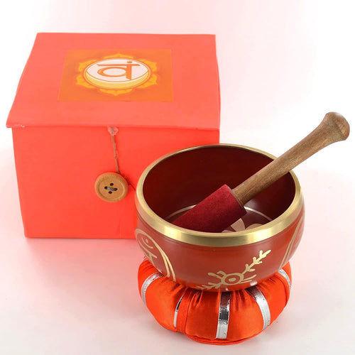 Root Chakra Tibetan Singing Handcrafted Bowl Meditation Healing Mindfulness-OsirisTradingUK