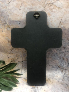 Wooden Wall Cross Our Lady of Perpetual Help Virgin Mary Religious Catholic