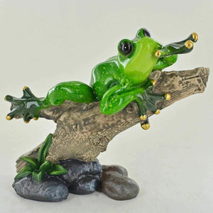 Forest Frog Figurines Frog Ornaments Unusual Statue Animal Toad Garden Outdoor