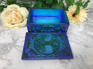 Tree of Life Tarot Box Altar Decoration Home Ornament Wicca Pagan Style-OsirisTradingUK