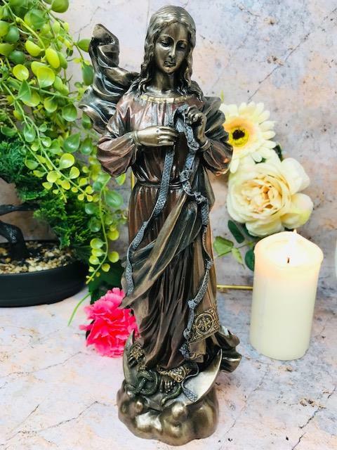 Virgin Mary Our Lady Untier Of Knots Sculpture Statue Religious Ornament-OsirisTradingUK