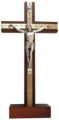 Free Standing Crucifix Wood Jesus Wall Cross Ideal Religious Gift-OsirisTradingUK