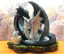 Load image into Gallery viewer, Large Mother Dragon and Baby Fantasy Sculpture Mythical Statue Ornament Gothic-OsirisTradingUK
