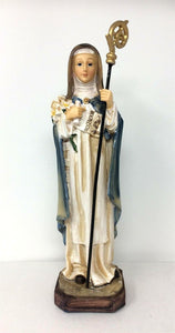 Saint Beatrice Statue Catholic Sculpture Religious Santa Beatriz Beatrix