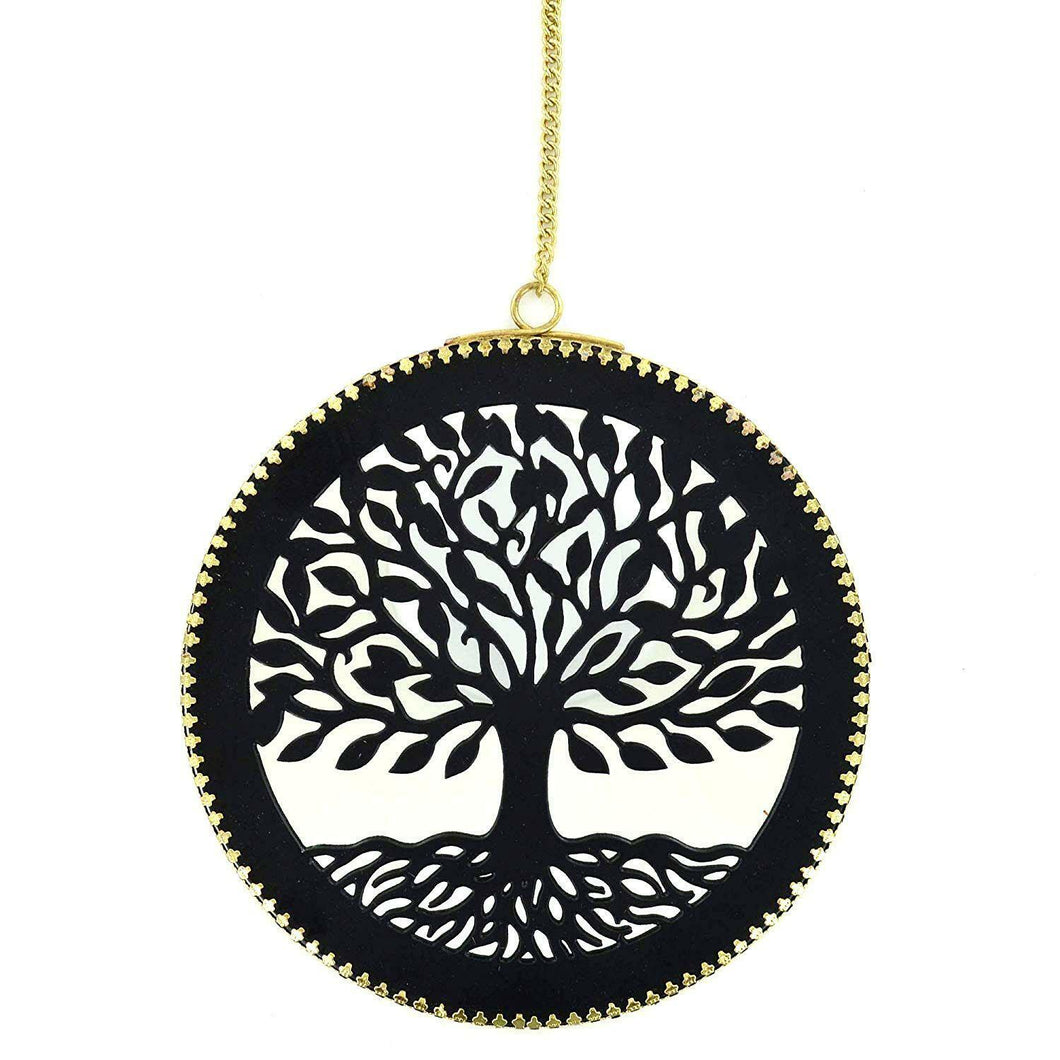 Tree Of Life Pagan Wall Mirror Plaque Wicca Altar Wiccan Supplies-OsirisTradingUK