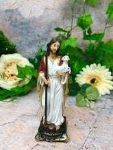 Laden Sie das Bild in den Galerie-Viewer, Good Shepherd Italian Florentine Resin Statue Religious Ornament 12.5 cm-OsirisTradingUK
