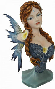Celtic Goddess Brigid Bust Figurine Statue Sculpture Ornament Mythical Fairy