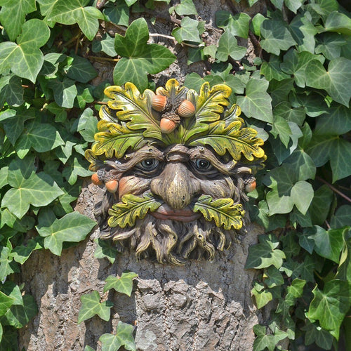 Tree Ent Face Wall Plaque Large Garden Ornament Greenman Wicca Pagan-OsirisTradingUK