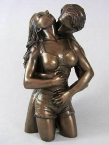 Bronze Effect Sculpture Lovers Figurine Statue Gift Statue Anniversary Present
