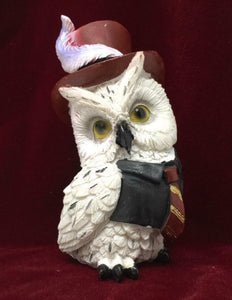 Comical Steampunk Owl Sculpture Figurine Home Decoration Statue Owls-OsirisTradingUK