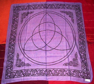 Triquetra Altar Tarot Cloth Cotton Wicca Pagan New Design