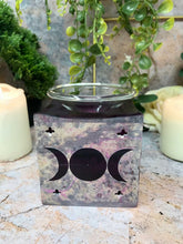 Load image into Gallery viewer, Soapstone Triple Moon Goddess Oil Burner Aromatherapy Wicca Pagan Decor-OsirisTradingUK
