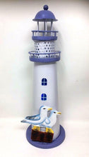 Load image into Gallery viewer, Nautical Led Lighthouse Seagulls Light Up Indoor Metal Beach Marine Themed
