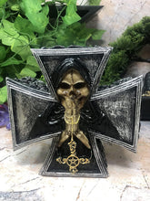 Load image into Gallery viewer, Dark Gothic Fallen Angel of Death Cross Trinket Box Mythical Occult Grim Reaper-OsirisTradingUK
