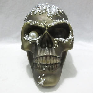 Antique Effect Witchcraft Skull Halloween Decoration Gothic Gift Sculpture-OsirisTradingUK