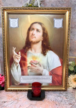 Load image into Gallery viewer, Large Electric Altar Sacred Heart of Jesus Religious Wall Decoration
