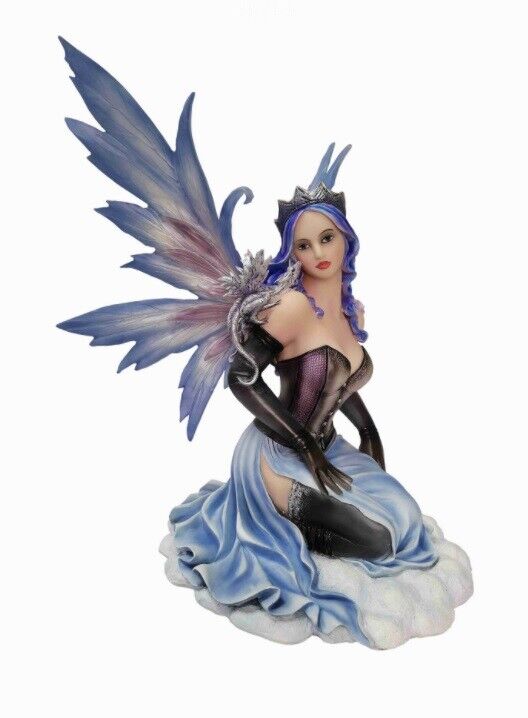 Large Fairy and Dragon Companion Sculpture Statue Mythical Creatures Figure Gift-OsirisTradingUK