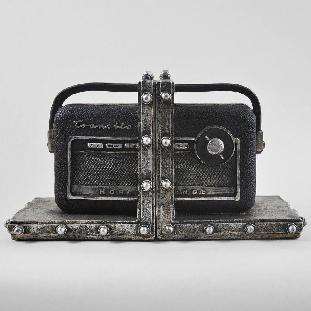 Vintage Transistor Nordmende Radio Shelf Tidy Book Ends Heavy Vintage