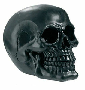 Black Skull Figurine Ornament Dark Gothic Horror Halloween