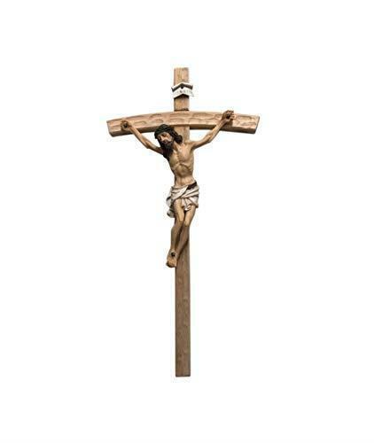 Large Wooden Crucifix Hanging Wall Cross Jesus Christ Religious Ornament-OsirisTradingUK