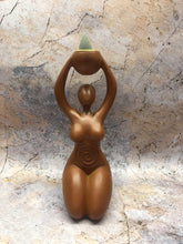 Load image into Gallery viewer, Mother Earth Gaia Statue Pagan Spiral Goddess Altar Wiccan Cone Incense Burner-OsirisTradingUK

