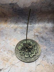 Green Man Incense Burner Wiccan Altar Ornament Pagan Sculpture-OsirisTradingUK