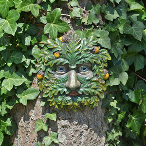 Tree Ent Face Wall Plaque Garden Ornament Greenman Wicca Pagan Ornament