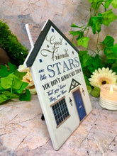 Load image into Gallery viewer, Motivational Porcelain Plaque Good Friends are Like Stars Inspiring Wall Decor-OsirisTradingUK
