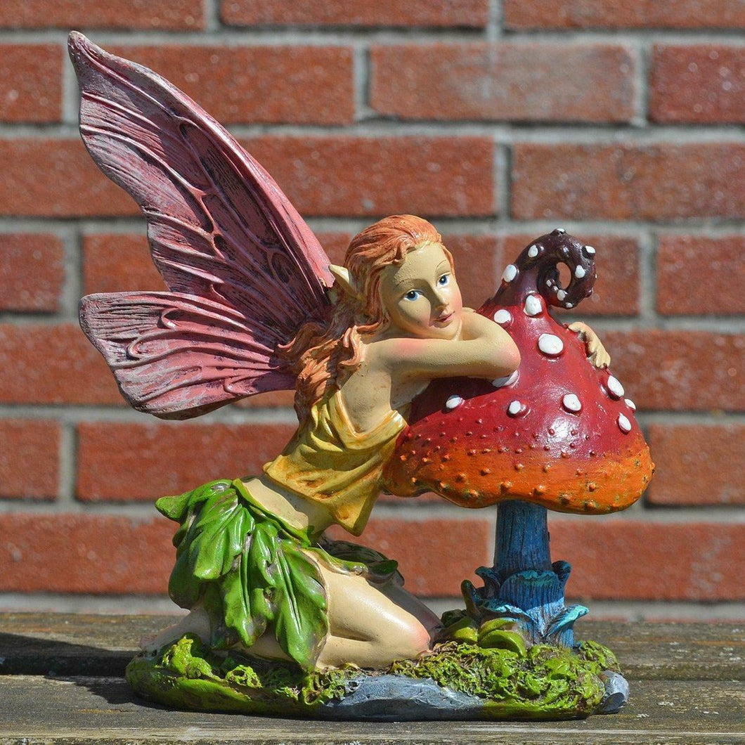 Fairy Statue Garden Ornament Pixie Sculpture Elf Figure Decoration