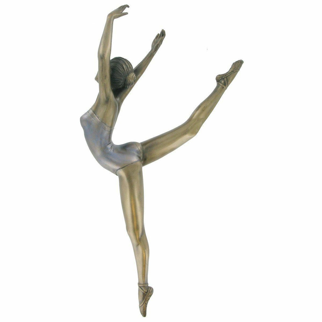 Art Deco Bronze Ballet Sculpture Wall Art Ballerina Sculpture or Gift