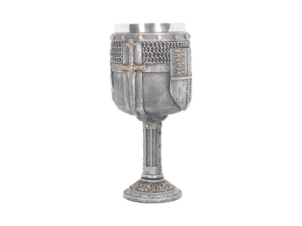 Medieval Shield of The Realm Goblet Chalice Drinking Cup Decoration Ornament
