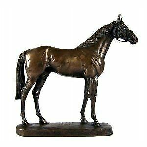 EPSOM DANDY Bronze Effect Horse Statue Sculpture by David Geenty