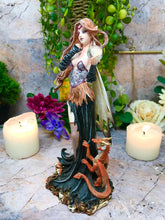 Load image into Gallery viewer, Dragon and Fairy with Crystal Ball Enchantress Figurine Statue Ornament Gift-OsirisTradingUK
