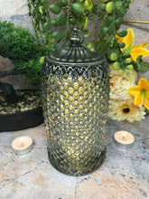 Load image into Gallery viewer, Moroccan Style LED Lantern Silver Home Decoration Lamp Light Seasonal Lighting
