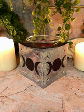 Load image into Gallery viewer, Soapstone Triple Moon Goddess Oil Burner Aromatherapy Wicca Pagan Decor-OsirisTradingUK
