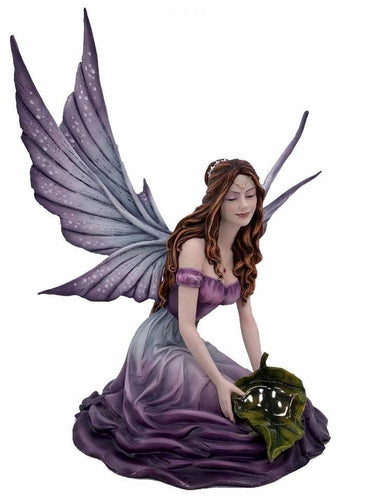 Purple Fairy Daydreaming Fantasy Statue Mythical Figure Ornament-OsirisTradingUK