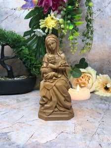 Madonna and Child Religious Sculpture Resin Statue Ornament Mary Jesus-OsirisTradingUK