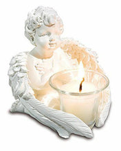 Load image into Gallery viewer, Set of White Cherub Sitting Around a Candle Holder

