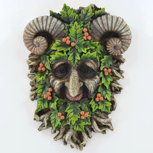 Tree Man Wall Plaque Garden Ornament Fantasy Sculpture Wicca Pagan Decor Pan-OsirisTradingUK