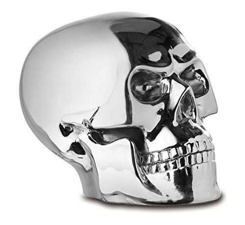 Chrome Skull Ornament Figurine Statue Sculpture Skulls Lovers Ideal Gift Figure-OsirisTradingUK