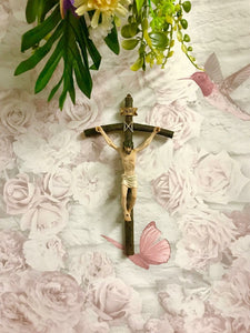 Crucifix Hanging Cross Resin Corpus Christi Jesus Christ Religious Wall Ornament-OsirisTradingUK