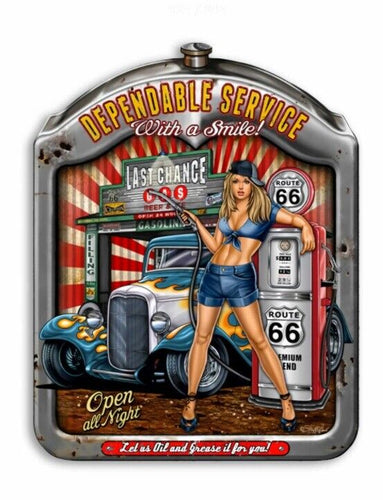 Pin Up Girls Retro Lady Vintage Style Metal Sign Plaque Man Cave Shed Bar Pub-OsirisTradingUK