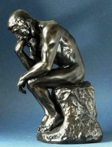 The Thinker Sculpture Museum Reproduction Statue Rodin Ornament Figure