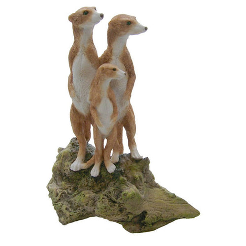 Meerkat Family Ornament Statue Home Decoration Sculpture Figurine or Gift-OsirisTradingUK