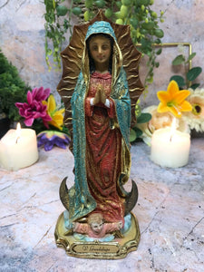 Our Lady of Guadalupe Virgin Mary Religious Sculpture Catholic Figurine Statue-OsirisTradingUK