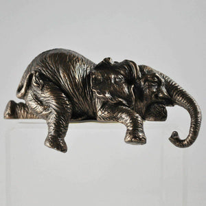 Elephant Shelf Sitter Bronze Sculpture African Figurine Statue Figure Gift
