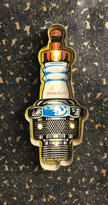 Vintage Metal 3D LED Logo Spark Plug Garage Man Cave Wall Plaque Decoration Gift-OsirisTradingUK